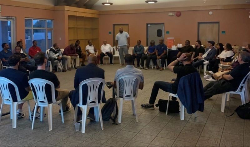 Local club Presidents were joined by representatives of the Bermuda Government, representatives.